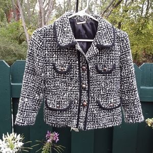 Express Tweed Crop Blazer Jacket